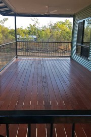 Outdoor entertainment balcony